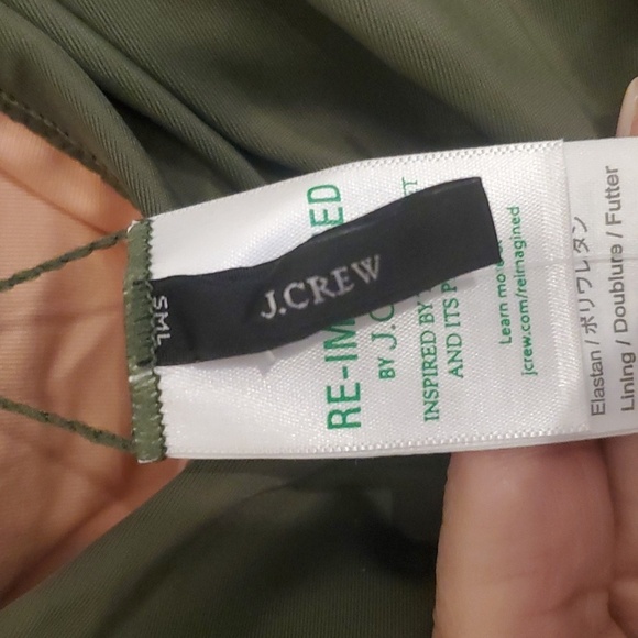 NWT J. Crew Ruched Sweetheart One Piece Swimsuit Safari Green Size 24 BF176 - Picture 9 of 12